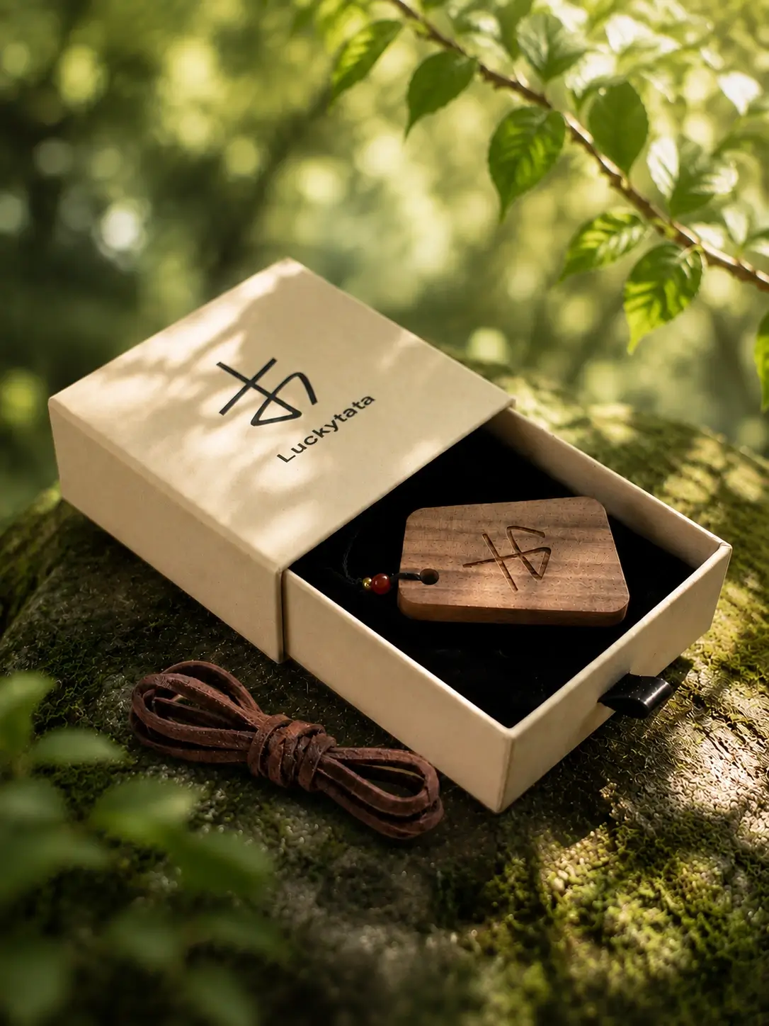 Luckytata Trapezoid Pendant Necklace